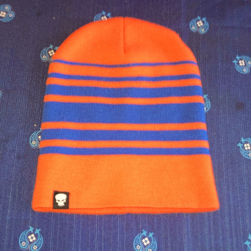 Beanie, knit winter hat.